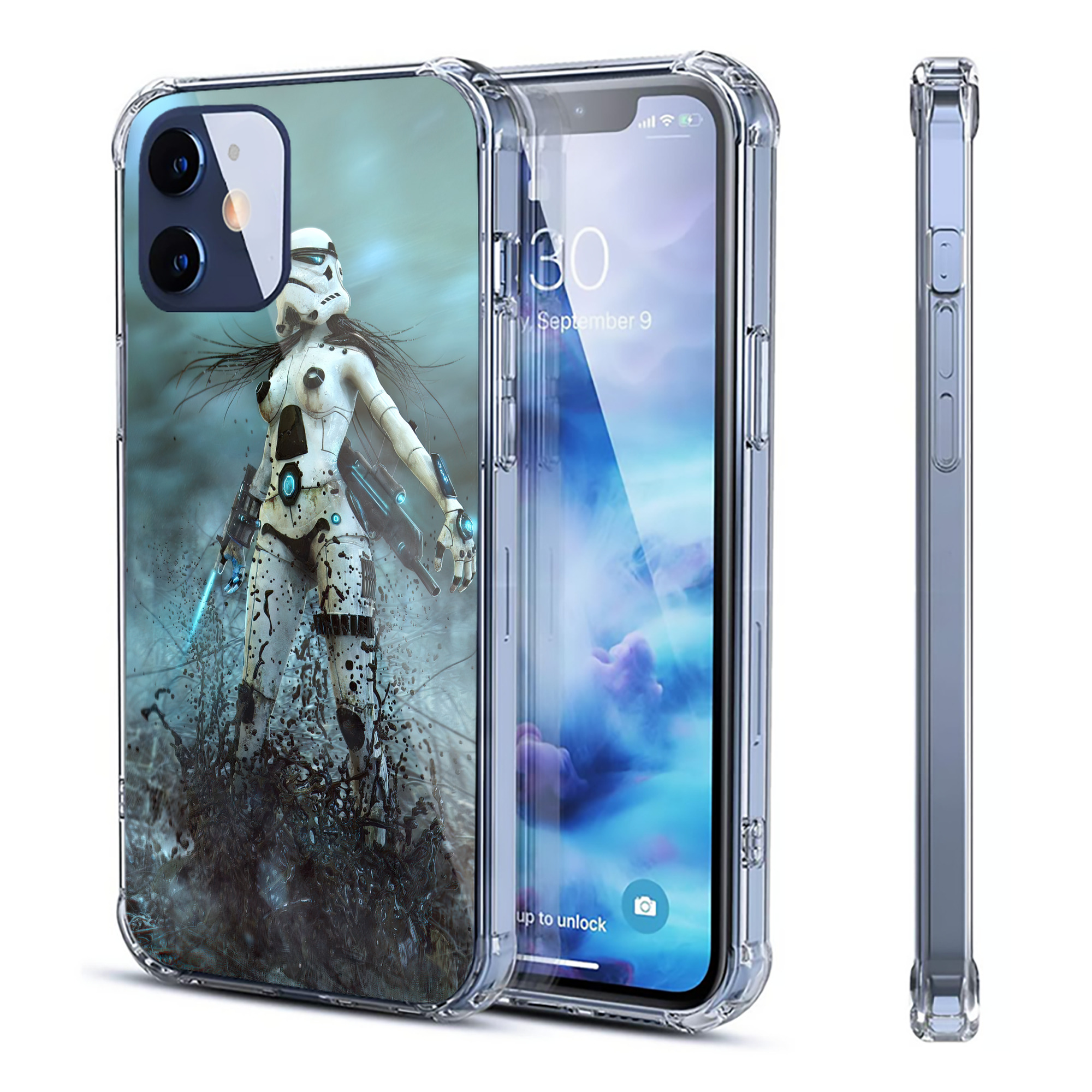 （画像用） スター・ウォーズ Star Wars 【iPhone 12シリーズ対応】透明スマホケース（クリアソフトケース）